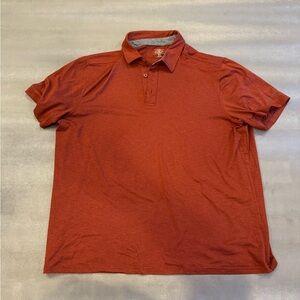 G.H. Bass & Co. Men's Polo in Rust Red. Size XL